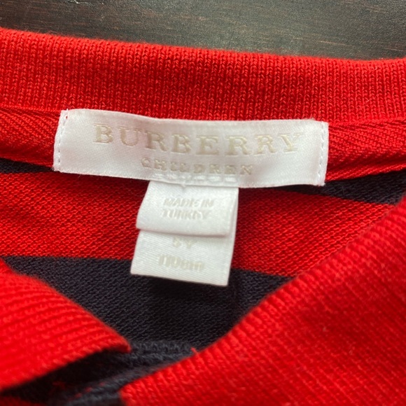 Burberry boys size 5 polo - Picture 2 of 3